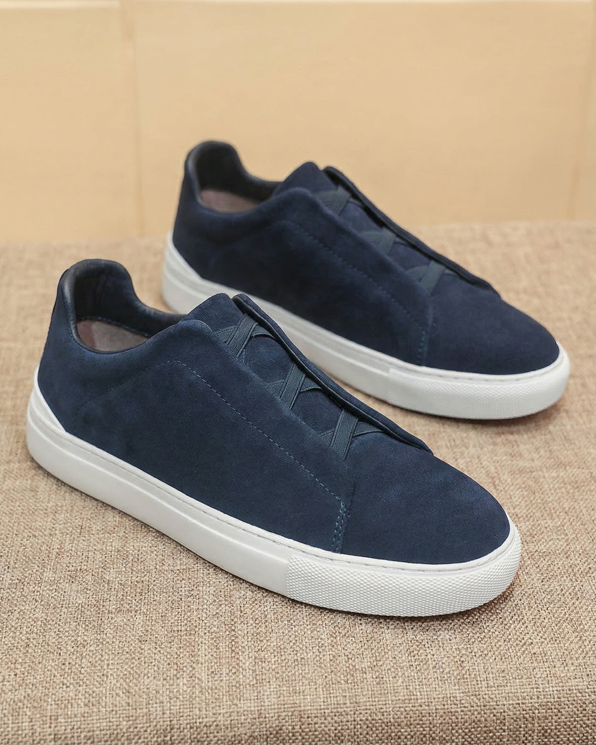 Alberto Leather Slip-On Sneakers