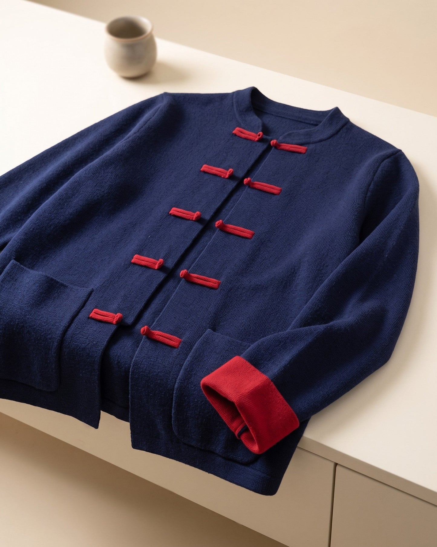 Xavier Cashmere Mandarin Jacket
